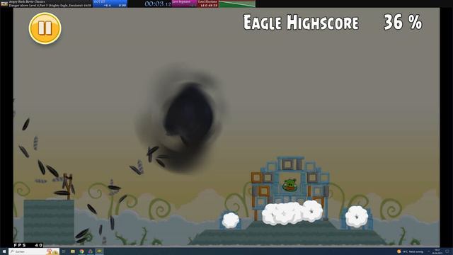 Angry Birds 2009 Speedrun (Danger Above, Level 6, Part 3, Mighty Eagle) in 00:00:09,300 смотреть онлайн