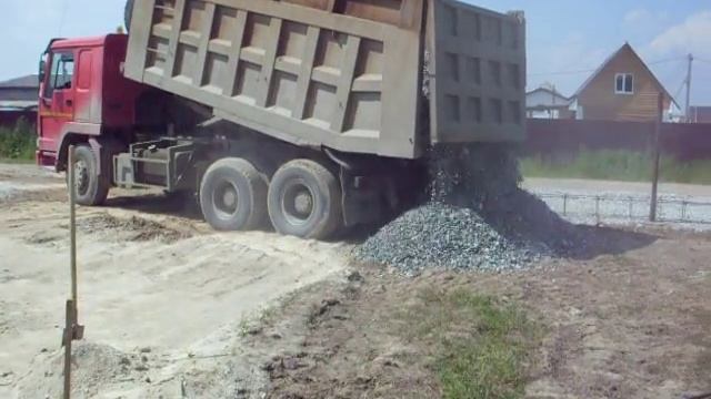 УРАЛАВТОСТРОЙ. Доставка щебня 18м3