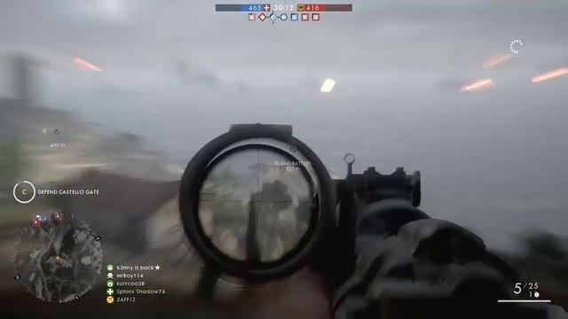 560m Sniper Kill in Battlefield One смотреть онлайн