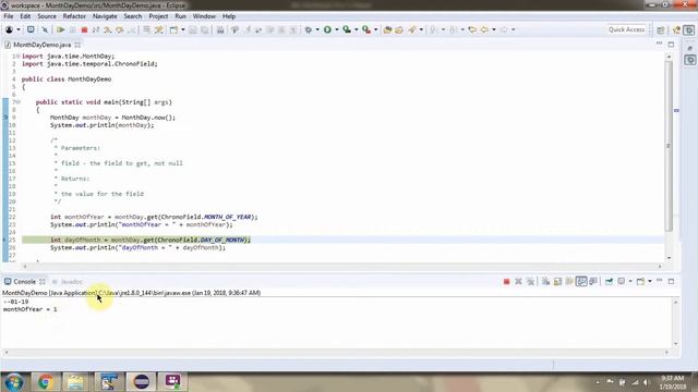 How to use get method which accepts temporal field of MonthDay Class? | Java 8 Date and Time смотреть онлайн