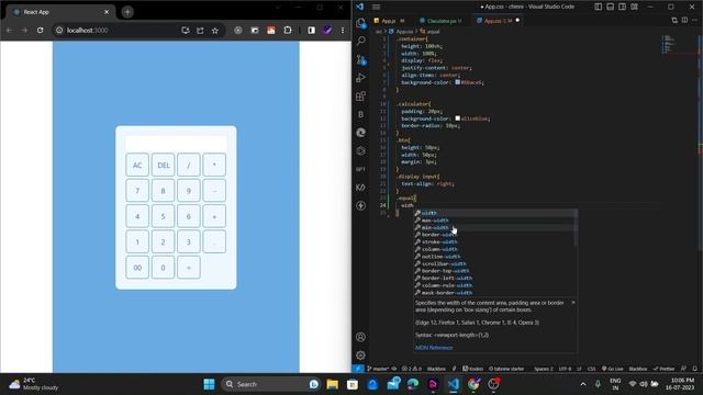 Calculator using React JS and Bootstrap смотреть онлайн