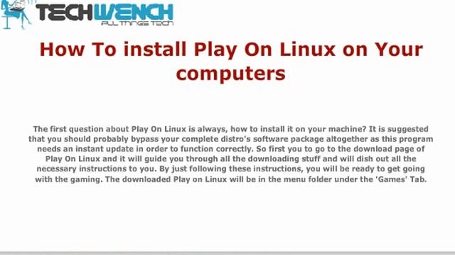 PlayOnLinux A complete Windows Suite for Linux смотреть онлайн