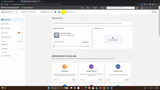 How to switch Facebook app to live mode for WhatsApp Cloud API смотреть онлайн