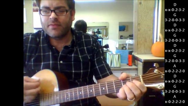 How to play "Sugar, Sugar" by The Archies on acoustic guitar смотреть онлайн