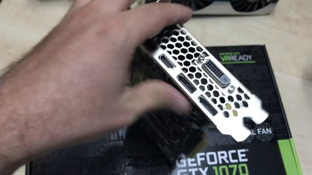 Открываем видеокарту Palit Gefroce GTX 1070 Dual смотреть онлайн
