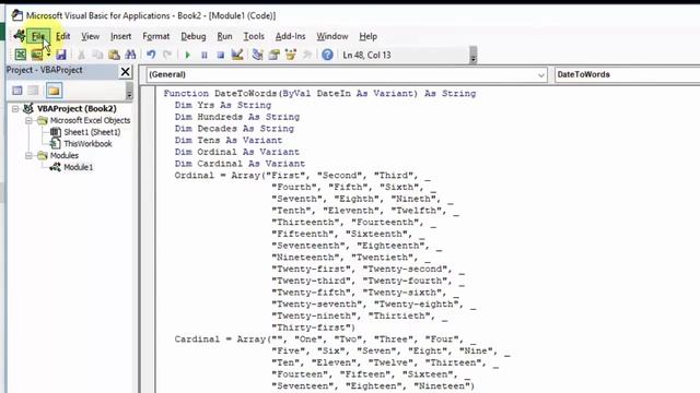 How To Quickly Convert Excel Date into Words?│एक्सल में किसी भी तारीख को शब्दों में कैसे बदले? смотреть онлайн