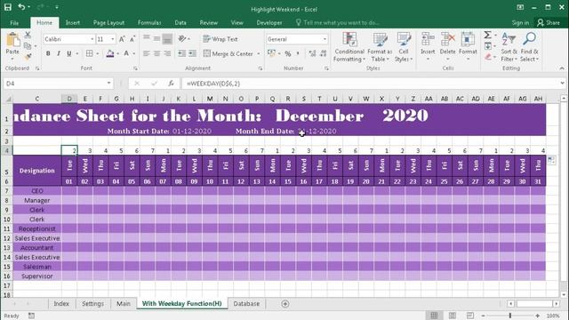 #112-How to Highlight Weekend with WEEKDAY Function & Conditional Formatting смотреть онлайн