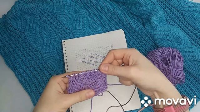 Плоская коса спицами. Мастер-класс. смотреть онлайн