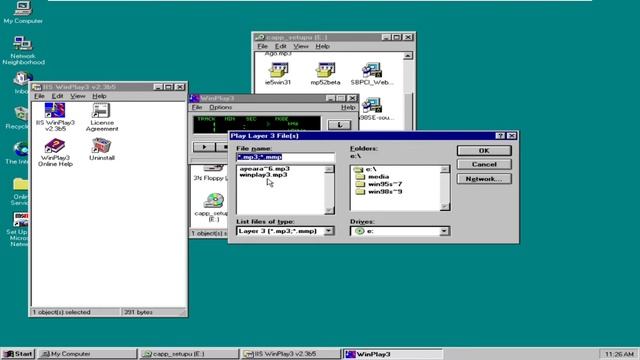 Winplay3 the fisrt MP3 player software for Windows смотреть онлайн
