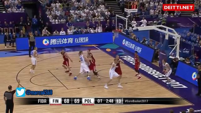 Petteri Koponen 21 Pts 7 Asts Full Highlights vs Poland Eurobasket (03.09.17) 2OT!🐺🇫🇮🔥 смотреть онлайн