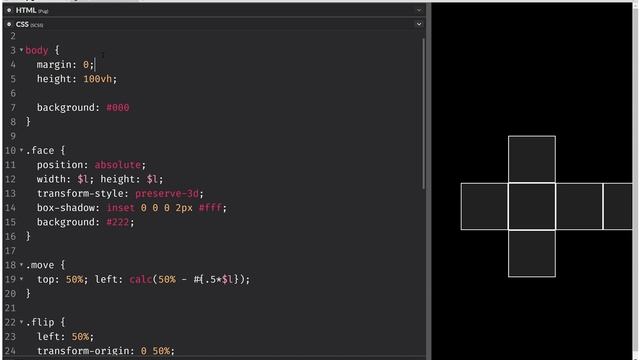 (un)pack cube (pure CSS 3D) смотреть онлайн
