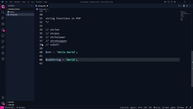 Get started with PHP : A complete beginner's guide | #6 - Strings смотреть онлайн