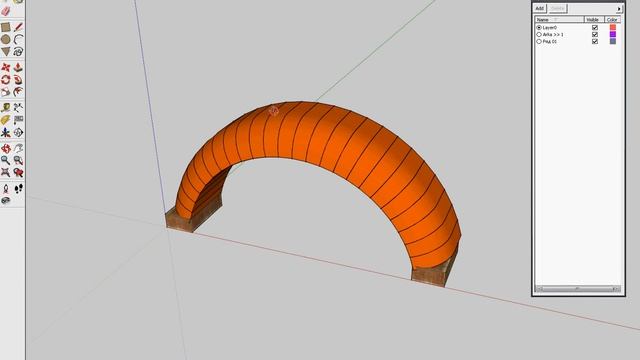 Рисуем арки в SketchUp смотреть онлайн