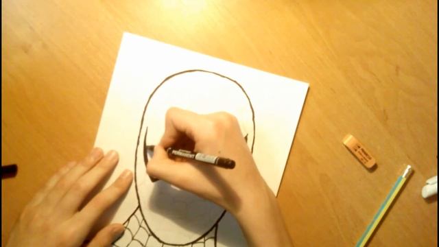How to draw Spider-Man (Face / Mask) смотреть онлайн