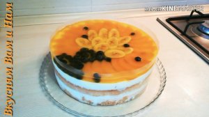 ТВОРОЖНЫЙ ТОРТ С ФРУКТАМИ//CHEESECAKE//