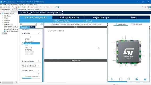 TouchGFX. Воспроизводим .avi видеоролик программным способом на микроконтроллере STM32 !!! смотреть онлайн