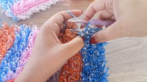 Мочалка "Проще простого". Мочалка крючком. Как связать самую простую мочалку.