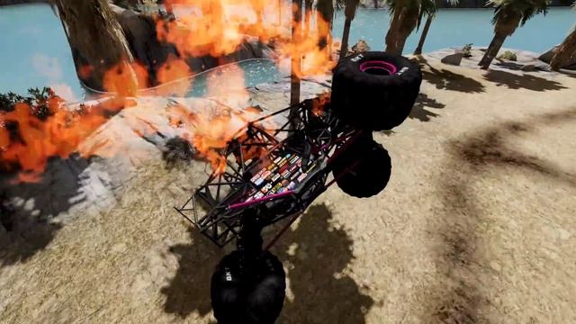 Monster Jam Mud Battle | BeamNG Drive | Grave Digger смотреть онлайн