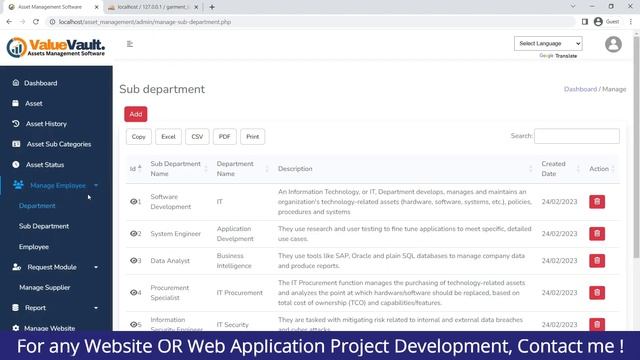 Asset management system project | asset management system free | PHP Project Source Code смотреть онлайн