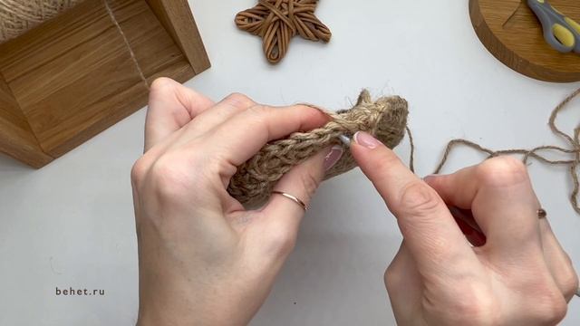 ЭКО-УЮТ ДЛЯ ВАШЕГО ПРОСТРАНСТВА! Круглая корзинка с крышкой. Из джута крючком. Мастер-класс смотреть онлайн