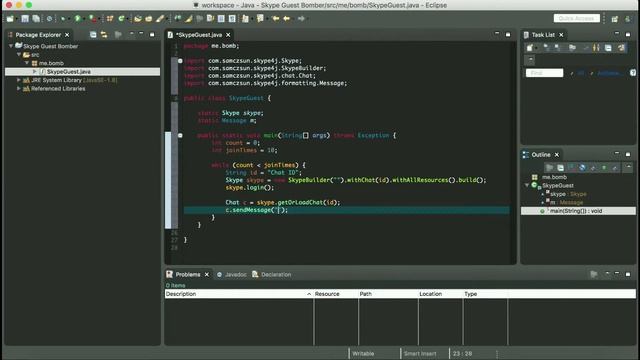 Skype Guest Bomber (Java Tutorial) смотреть онлайн