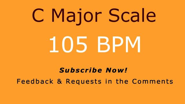 Scale Practice: C Major (Increasing Tempo 60 to 180 BPM) смотреть онлайн