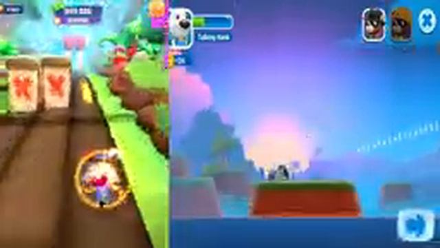 Talking Tom Gold Run 2 Vs Talking Tom Splash Force.Бегуны во Времени против Водных Метателей