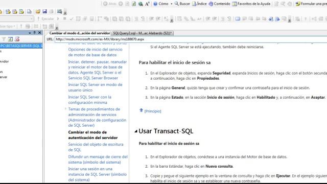 Cambio de Modo de Autenticación de SQL Server 2008R2 смотреть онлайн