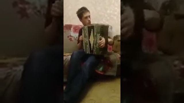 Брат играет песню Бумер))Гармонь )) смотреть онлайн
