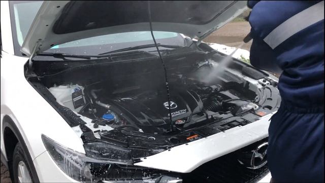 Как я мою двигатель на Mazda CX-5. смотреть онлайн