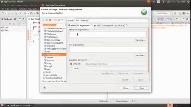 How to pass Command line arguments to a java code in Eclipse смотреть онлайн
