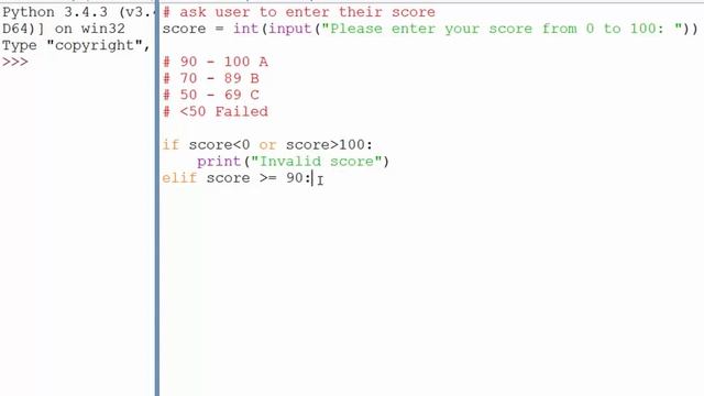 9. Else if statements in Python смотреть онлайн