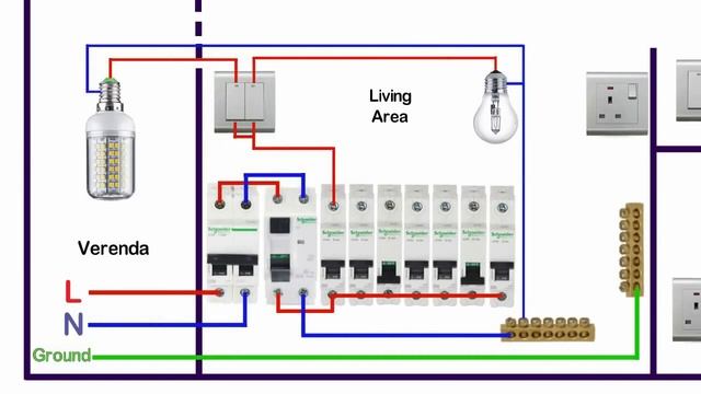 Complete Electrical House Wiring / Single Phase Full House Wiring Diagram /- Part 1 смотреть онлайн