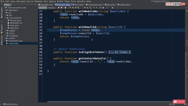Maintainable Code : 09 : Immutability - 02 смотреть онлайн
