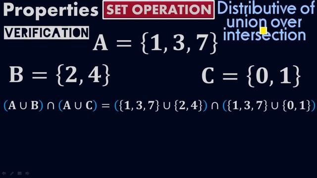 Distributive of Union over Intersection - Set Operation - Properties of Sets - by #Moein смотреть онлайн