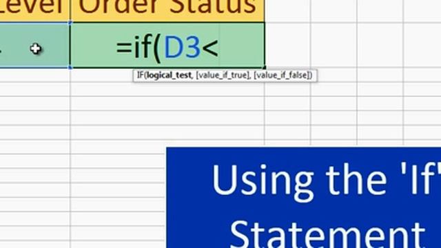 IF Statement Video Tutorial - Microsoft Office, Spreadsheet Software смотреть онлайн