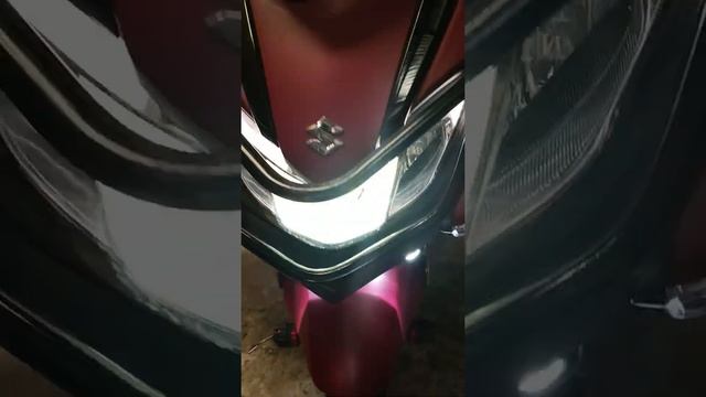 SUZUKI BURGMAN LIGHTS AND HORN FULL SET UP! смотреть онлайн