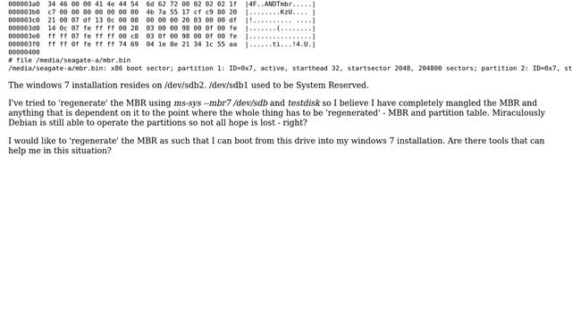 Fix MBR and partition table of windows 7 hdd/installation (2 Solutions!!) смотреть онлайн