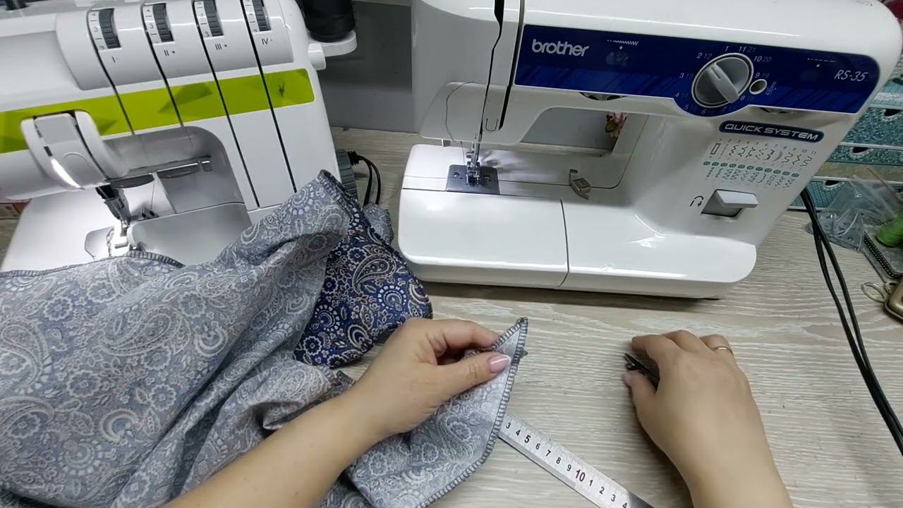 Как аккуратно подшить угол в 45 градусов и магнитный ограничитель в действии! #sewing #sewingtricks смотреть онлайн