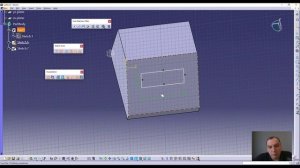 2.1 Начало моделирования детали CATIA V5