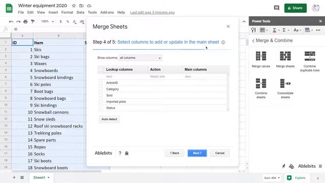 3 ways to merge multiple Google sheets. Part 1 – Merge Sheets add-on смотреть онлайн