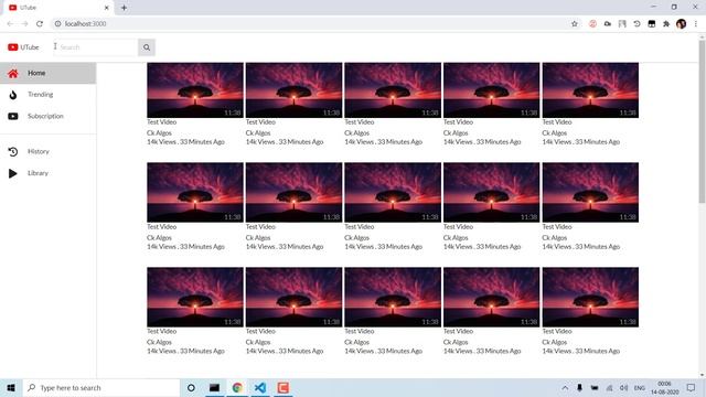 Youtube Clone in React (TypeScript) From Scratch -Creating Youtube Top Navigation Bar - Part 6 смотреть онлайн