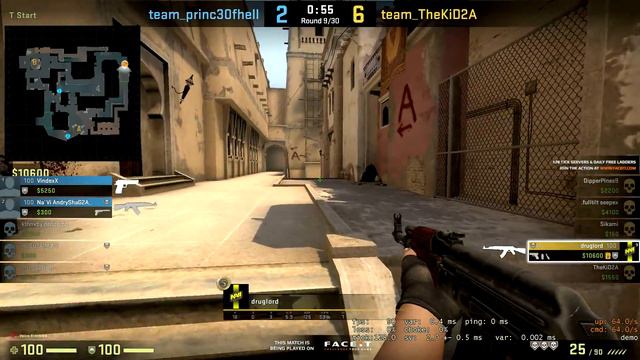 mirage 1v5 hs смотреть онлайн