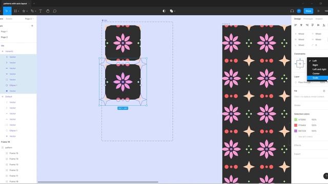 Figma design tutorial: Patterns | Super easy beautiful patterns with Components and Auto layout смотреть онлайн
