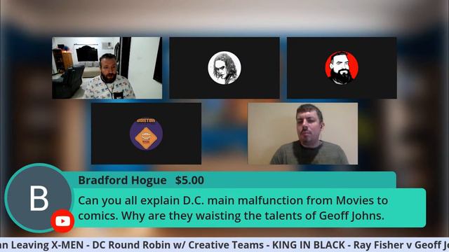 LIVE! X-Men Relaunch After Hickman Leaves Series, Ray Fisher Geoff Johns and More смотреть онлайн