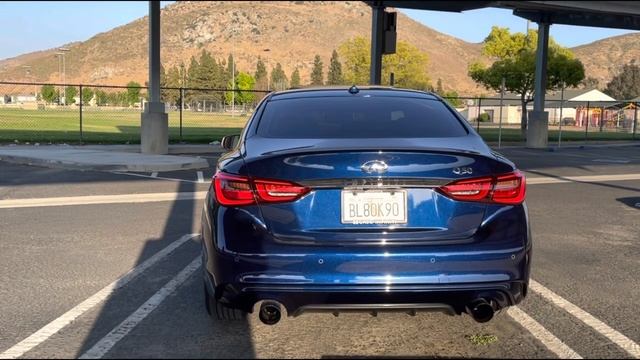 Q50 3.0T Muffler delete (Flybys and launches ) смотреть онлайн