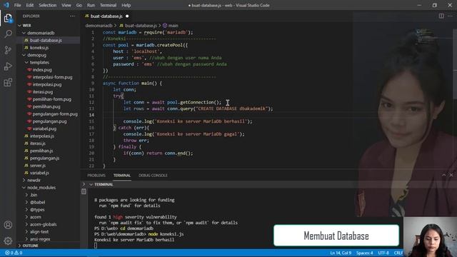 #39. Membuat database dengan MariaDB dan Node.js смотреть онлайн