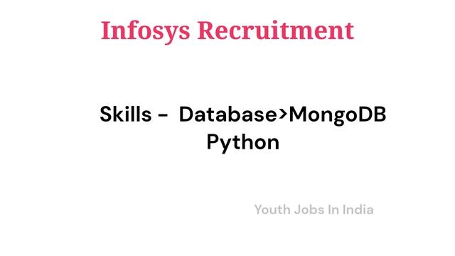 Infosys Hiring Python Developer | Work From Home | Trivandrum Job Vacancy 2023 | Youth Jobs In Indi смотреть онлайн