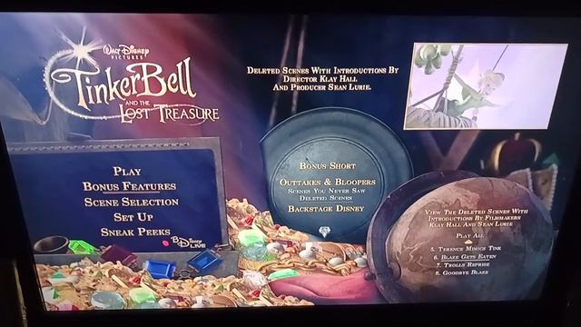 Tinkerbell And The Lost Treasure 2009 Blu-Ray Menu Walkthrough смотреть онлайн