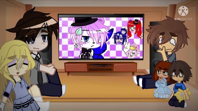 Past Aftons react to the future || FNaF || part one смотреть онлайн